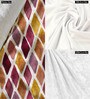 Checked   Multicolor (72 x 16) Velvet Table Runner