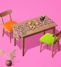 Checked   Multicolor (72 x 16) Velvet Table Runner
