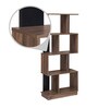 Checkers 4 Tier Bookshelf in Walnut Colour