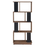 Checkers 4 Tier Bookshelf in Walnut Colour