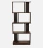 Checkers Medium Bookshelf In Classic Walnut Finish