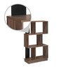 Checkers 3 Tier Bookshelf in Walnut Colour