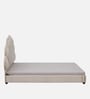 Cheerful Upholstered Queen Size Bed In White Colour