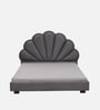 Cheerful Upholstered Queen Size Bed In Grey Colour