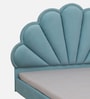 Cheerful Upholstered Queen Size Bed In Blue Colour