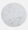 Chelsea Marble Top End Table In White, Black & Gold Colour