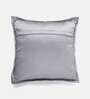 Grey Traditional Chenille 16 x 16 Inches Cushion Covers (Set of 2)