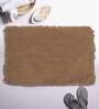 Brown Solid Cotton 24x16 Inches Super Soft Bath Mat