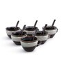 Cher Ceramic Serving Bowls with Spoons Combo -Set of 12