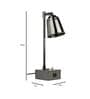 Lorelai Black USB Study Lamp With Metal Base