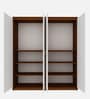 Cherry 4 Door Wardrobe In Walnut And Frosty White Finish