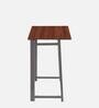 Cherry Metal Foldable Study Table in Brown Finish