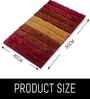Cherry Microfiber 16x24 Inches Lightweight Bath Mat Set Of 2