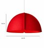 Cherry Red AcouSphere 60   Luxury Acoustic Pendant Light (60cm   x 30cm H)