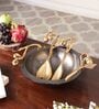Cherry Vine Gold Dcorative Aluminium Bowl Set