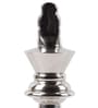 Chess King & Queen Nickel (Small ) (Set Of 2) Abstract Decor Piece