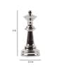 Chess King & Queen Nickel (Small ) (Set Of 2) Abstract Decor Piece