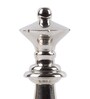 Chess King & Queen Nickel (Small ) (Set Of 2) Abstract Decor Piece