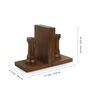 Brown Sheesham Wood Chess Rook Bookend