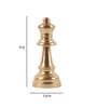 Chesss King & Queen Golden (Large) (Set Of 2) Abstract Decor Piece