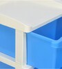 Sky Plastic Kids Chest Of Drawers in Blue & Cream Colour