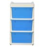 Sky Plastic Kids Chest Of Drawers in Blue & Cream Colour