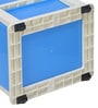 Buggy Plastic Kids Chest Of Drawers in Blue & Cream Colour