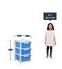 Sky Plastic Kids Chest Of Drawers in Blue & Cream Colour