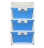 Sky Plastic Kids Chest Of Drawers in Blue & Cream Colour