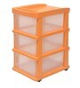 Chest of 3 Drawer in Orange Colour