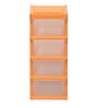 Buggy Plastic Kids Chest Of Drawers in Orange Colour
