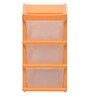 Chest of 3 Drawer in Orange Colour
