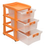 Chest of 3 Drawer in Orange Colour