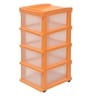 Buggy Plastic Kids Chest Of Drawers in Orange Colour