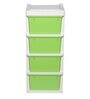 Breadfruit Plastic Kids Chest Of Drawers in Pastel Green & Cream Colour