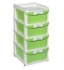 Breadfruit Plastic Kids Chest Of Drawers in Pastel Green & Cream Colour