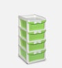 Breadfruit Plastic Kids Chest Of Drawers in Pastel Green & Cream Colour