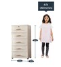 Chest Of Drawers For Kids In White Colour