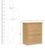 Hanako Chest of Six Drawers in Oak Finish