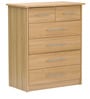 Hanako Chest of Six Drawers in Oak Finish