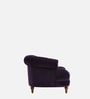 Chesterfield Fabric 1 Seater Sofa in Dark Purple Colour
