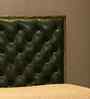 Chesterfield Leather King Size Bed In Green Finish