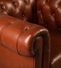 Chesterfield Leather Single Seater Sofa in Cognac Colour