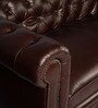 Chesterfield Leather Two Seater Sofa in Brown Colour