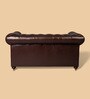 Chesterfield Leather Two Seater Sofa in Brown Colour