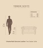 Chesterfield Leather Two Seater Sofa in Olive Green Colour