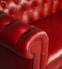 Chesterfield Leather Two Seater Sofa in Red Colour