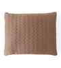 Chestnut & Linen Shell 100% Cotton Uzoma 20X20 Inches Knitted Cushion Cover With Filler