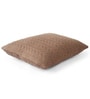 Chestnut & Linen Shell 100% Cotton Uzoma 20X20 Inches Knitted Cushion Cover With Filler