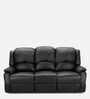 Chestro 3 Seater Recliner in Black Colour